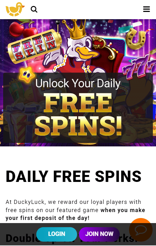 Ducky Luck Casino free spins