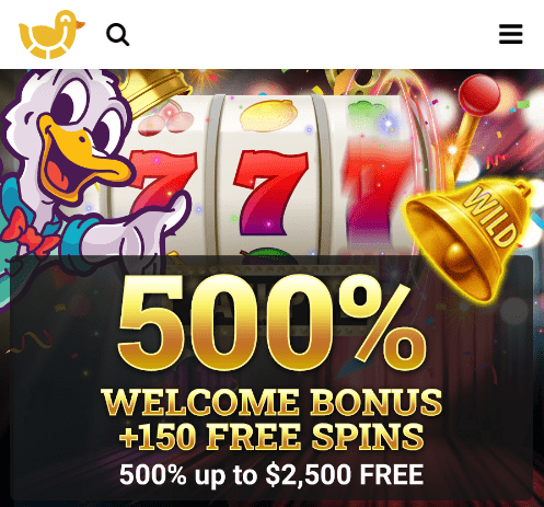 Ducky Luck Casino welcome bonus