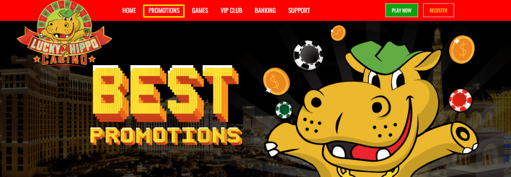 Lucky Hippo Casino No Deposit Bonus