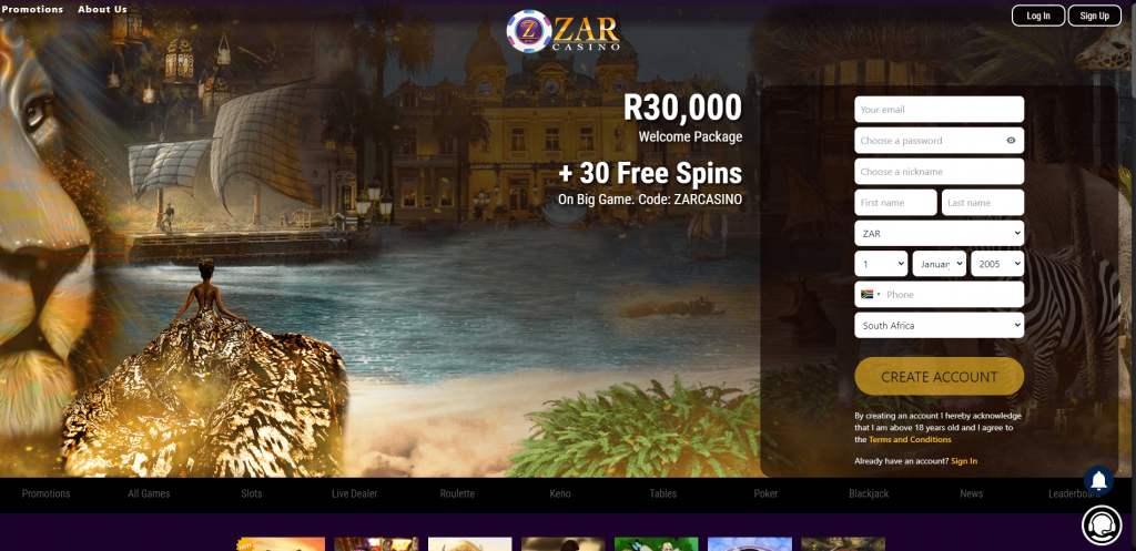 Zar Casino No Deposit Bonus