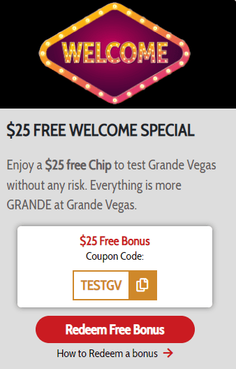 Grande Vegas Free Chip